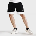 Black AERO Training Micro Shorts With White Panels