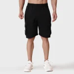 Black Heavy GSM Cargo Shorts