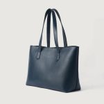 The Bianca Blue Leather Tote Bag - Image 2