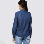 Women Denim Shirt Jean style - Image 2